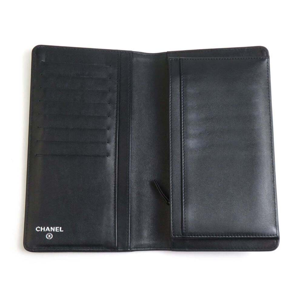 CHANEL Authentic Black Caviar Leather Wallet - Picture 3 of 5
